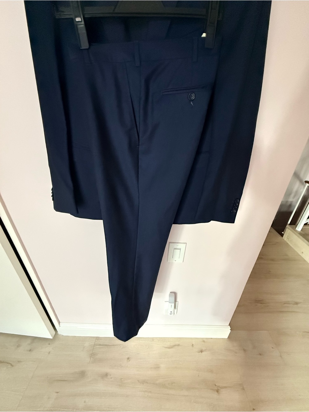 Z Zegna Mens Suit 2 Piece Navy Blue 48R US 38R Slim Fit Drop 8 Wool Mohair Luxe⁠ - Picture 6 of 16